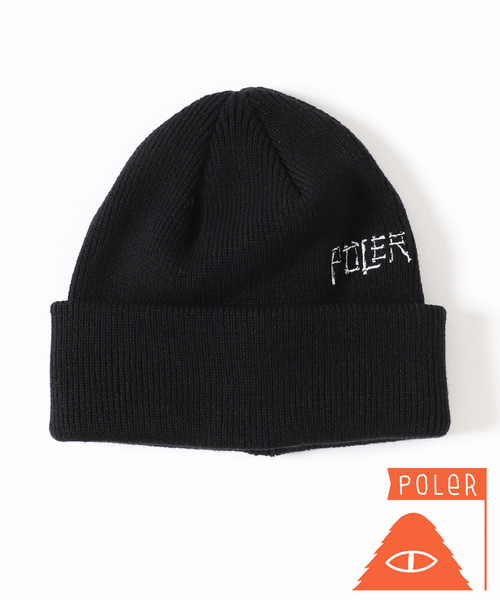 POLeR（ポーラー）の「POLeR / ポーラー 別注 SHALLOW BEANIE（ニットキャップ/ビーニー・メンズ・ボルドー/オレンジ/ブラック・FREE）」の2枚目の写真