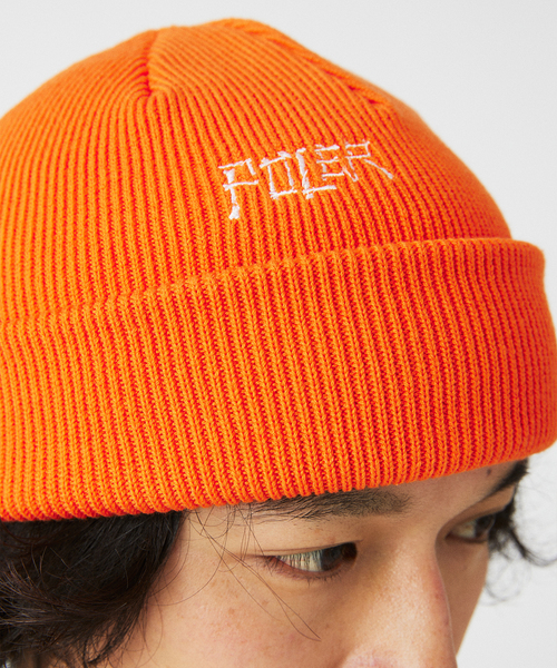 POLeR（ポーラー）の「POLeR / ポーラー 別注 SHALLOW BEANIE（ニットキャップ/ビーニー・メンズ・ボルドー/オレンジ/ブラック・FREE）」の7枚目の写真