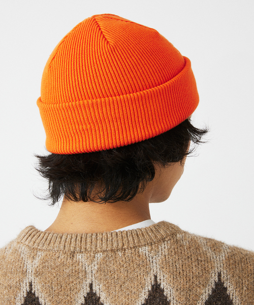 POLeR（ポーラー）の「POLeR / ポーラー 別注 SHALLOW BEANIE（ニットキャップ/ビーニー・メンズ・ボルドー/オレンジ/ブラック・FREE）」の9枚目の写真
