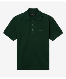 【美品】A.P.C. リネン混 ニットポロシャツ M ライトブルー アーペーセー 美品】A.P.C. リネン混 ニットポロシャツ M ライトブルー