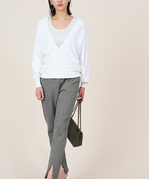 marmors（マルモア）の「【marmors】glitter basic tank top（タンクトップ・レディース・オートミール/ゴールド/シルバー/チャコールグレー・36）」の21枚目の写真