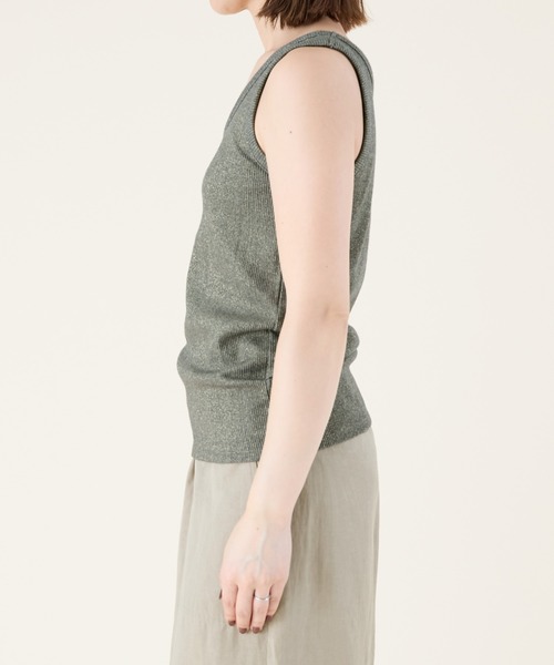 【marmors】マルモア　glitter basic tank top marmors（マルモア）の「【marmors】glitter basic tank top