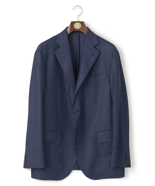 J.PRESS(ジェイプレス)の「【KING SIZE / J.PRESS-POOL WOOL】ジャージーセットアップ ジャケット_25年モデル(その他アウター・メンズ・ネイビー系/ライトグレー系・2L/3L/4L/5L)」の2枚目の写真