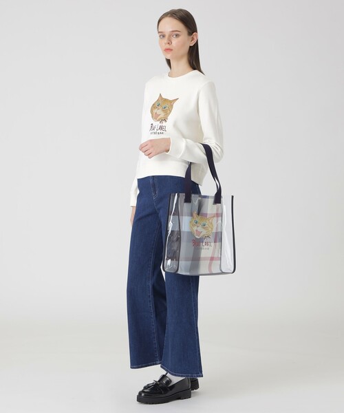 BLUE LABEL CRESTBRIDGE（ブルーレーベルクレストブリッジ）の「クリアPVCキャットプリントトート（トートバッグ・レディース・ベージュ系その他・FREE）」の3枚目の写真