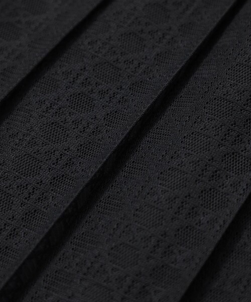 MACKINTOSH PHILOSOPHY(マッキントッシュ フィロソフィー)の「レースプリーツスカート(スカート・レディース・ブラック/オフホワイト・38/36/34)」の10枚目の写真