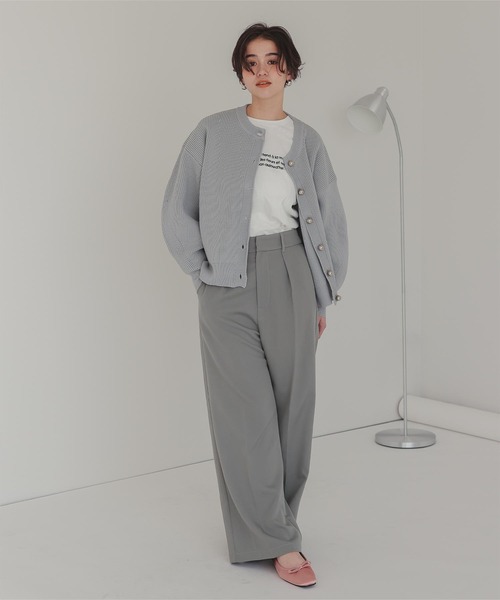 titivate（ティティベイト）の「ワンタックカラーワイドパンツ（その他パンツ・レディース・ブラウン/ライトグレー/ピンク/ブラック/ライトイエロー/オフホワイト・SP/S/M/MT/L）」の18枚目の写真