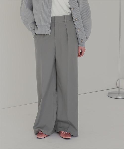 titivate（ティティベイト）の「ワンタックカラーワイドパンツ（その他パンツ・レディース・ブラウン/ライトグレー/ピンク/ブラック/ライトイエロー/オフホワイト・SP/S/M/MT/L）」の19枚目の写真