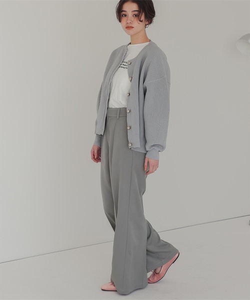 titivate（ティティベイト）の「ワンタックカラーワイドパンツ（その他パンツ・レディース・ブラウン/ライトグレー/ピンク/ブラック/ライトイエロー/オフホワイト・SP/S/M/MT/L）」の20枚目の写真