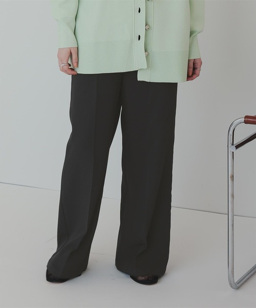 titivate（ティティベイト）の「ワンタックカラーワイドパンツ（その他パンツ・レディース・ブラウン/ライトグレー/ピンク/ブラック/ライトイエロー/オフホワイト・SP/S/M/MT/L）」の13枚目の写真