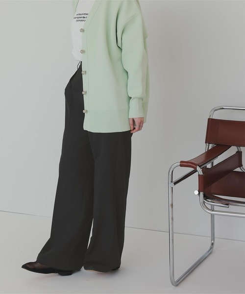 titivate（ティティベイト）の「ワンタックカラーワイドパンツ（その他パンツ・レディース・ブラウン/ライトグレー/ピンク/ブラック/ライトイエロー/オフホワイト・SP/S/M/MT/L）」の16枚目の写真