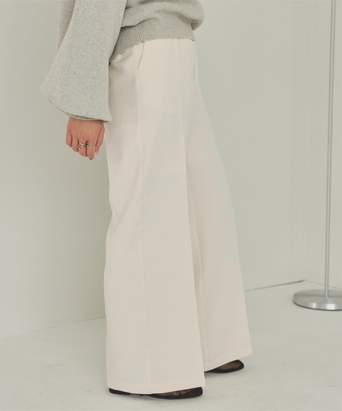 titivate（ティティベイト）の「ワンタックカラーワイドパンツ（その他パンツ・レディース・ブラウン/ライトグレー/ピンク/ブラック/ライトイエロー/オフホワイト・SP/S/M/MT/L）」の8枚目の写真