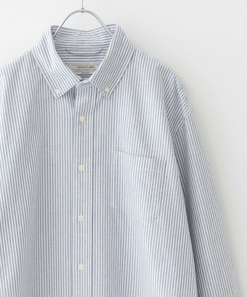 URBAN RESEARCH Sonny Label（アーバンリサーチサニーレーベル）の「抗菌オックスボタンダウン長袖シャツ（シャツ/ブラウス・メンズ・ライトブルー/ホワイト/ホワイト系その他/ブラック系その他/グレー/ネイビー・X-SMALL/SMALL/MEDIUM/LARGE/X-LARGE）」の3枚目の写真