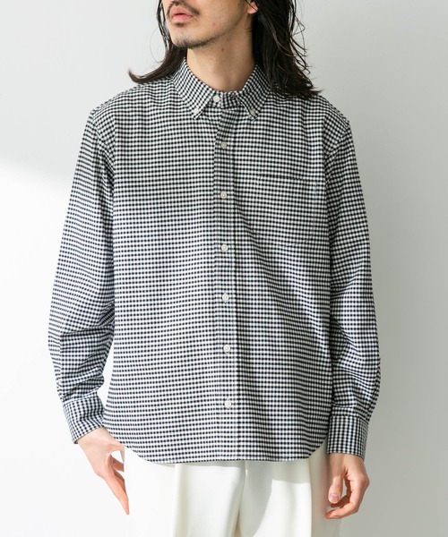 URBAN RESEARCH Sonny Label（アーバンリサーチサニーレーベル）の「抗菌オックスボタンダウン長袖シャツ（シャツ/ブラウス・メンズ・ライトブルー/ホワイト/ホワイト系その他/ブラック系その他/グレー/ネイビー・X-SMALL/SMALL/MEDIUM/LARGE/X-LARGE）」の12枚目の写真