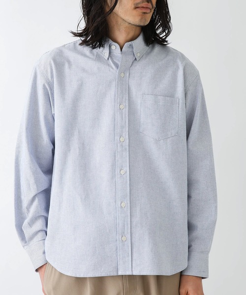 URBAN RESEARCH Sonny Label（アーバンリサーチサニーレーベル）の「抗菌オックスボタンダウン長袖シャツ（シャツ/ブラウス・メンズ・ライトブルー/ホワイト/ホワイト系その他/ブラック系その他/グレー/ネイビー・X-SMALL/SMALL/MEDIUM/LARGE/X-LARGE）」の21枚目の写真