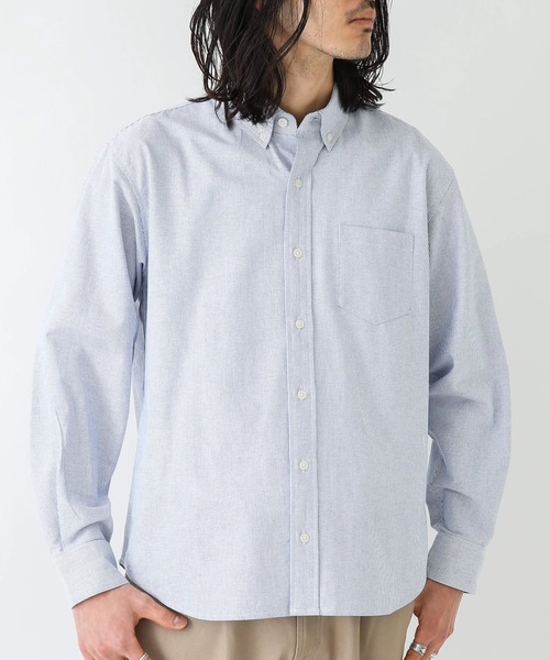 URBAN RESEARCH Sonny Label（アーバンリサーチサニーレーベル）の「抗菌オックスボタンダウン長袖シャツ（シャツ/ブラウス・メンズ・ライトブルー/ホワイト/ホワイト系その他/ブラック系その他/グレー/ネイビー・X-SMALL/SMALL/MEDIUM/LARGE/X-LARGE）」の22枚目の写真