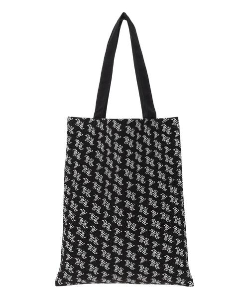 Te chichi（テチチ）の「ファブリックトートバック(総柄)（ハンドバッグ・レディース・ブラック/オフホワイト・F）」の6枚目の写真