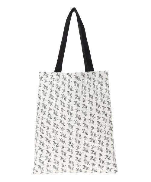 Te chichi（テチチ）の「ファブリックトートバック(総柄)（ハンドバッグ・レディース・ブラック/オフホワイト・F）」の7枚目の写真