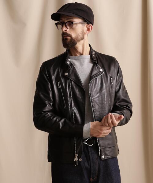 schott(ショット)の「Schott/ショット/NEW DOUBLE BREAST RIDERS/ダブル ブレスト ライダース(ライダースジャケット・メンズ・ブラック・S/L/M/XL/2XL)」の11枚目の写真