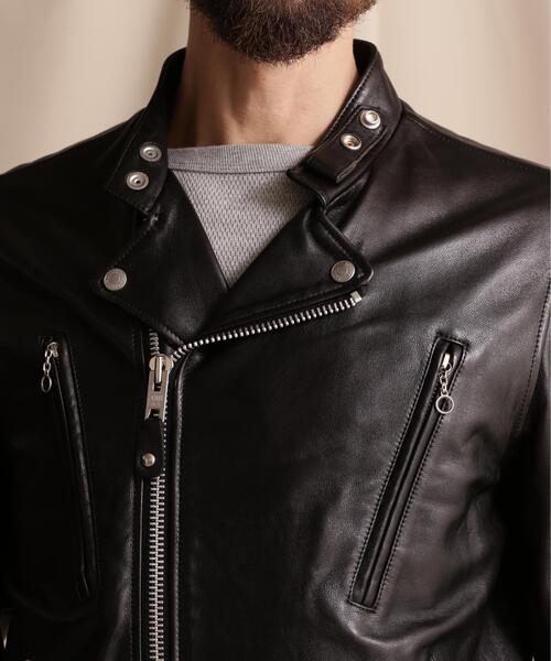 schott(ショット)の「Schott/ショット/NEW DOUBLE BREAST RIDERS/ダブル ブレスト ライダース(ライダースジャケット・メンズ・ブラック・S/L/M/XL/2XL)」の16枚目の写真