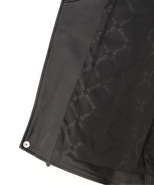 schott（ショット）の「Schott/ショット/NEW DOUBLE BREAST RIDERS/ダブル ブレスト ライダース（ライダースジャケット・メンズ・ブラック・S/L/M/XL/2XL）」の14枚目の写真