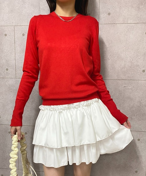 NANEA（ナネア）の「フリルミニスカート（スカート・レディース・ブラック/レオパード/ホワイト・フリー）」の9枚目の写真