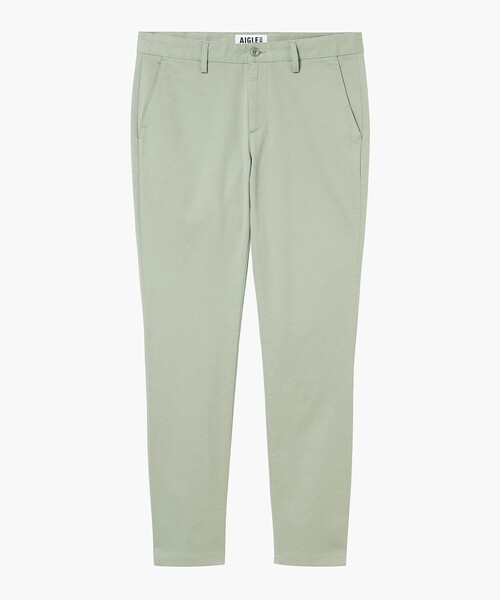 AIGLE(エーグル)の「スリムフィット オーガニックコットンテーパードチノパンツ(チノパンツ・メンズ・ブルー/ライトグリーン・38/42/40/44)」の1枚目の写真