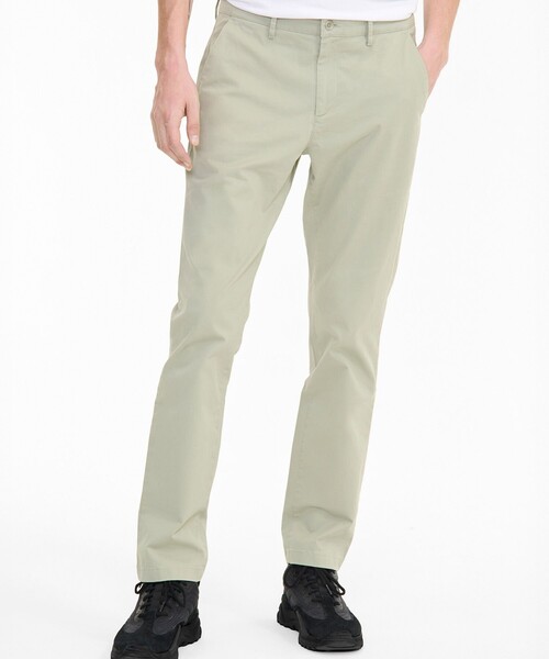 AIGLE(エーグル)の「スリムフィット オーガニックコットンテーパードチノパンツ(チノパンツ・メンズ・ブルー/ライトグリーン・38/42/40/44)」の8枚目の写真