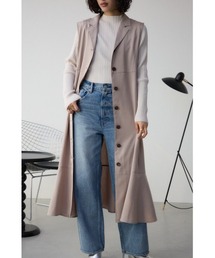 【身長/骨格別着用画像あり】オープンカラージレワンピース 春服 秋服 夏服 ジレ ベスト ノースリーブ 体系カバー お尻が隠れる