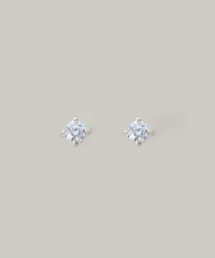【金属アレルギー軽減】〈silver925〉CZピアス