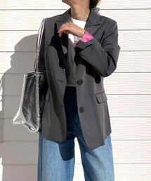 Q | TRストレッチピークドラペルジャケット(テーラードジャケット)