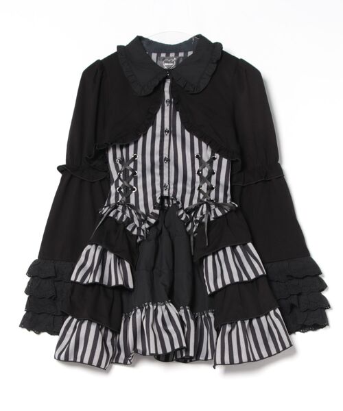 Jamie エーエヌケー（ジェイミーエーエヌケー）の「ストライプお姫様TOPS（Tシャツ/カットソー・レディース・A/B・M）」の4枚目の写真