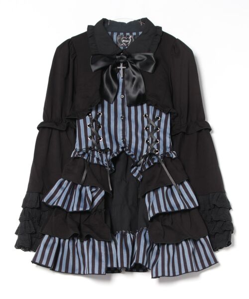 Jamie エーエヌケー（ジェイミーエーエヌケー）の「ストライプお姫様TOPS（Tシャツ/カットソー・レディース・A/B・M）」の12枚目の写真