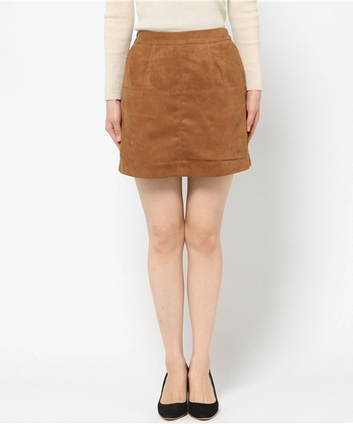 Chico(チコ)の「【who's who Chico】 スエードイージーボックススカート(スカート・レディース・キャメル/チャコールグレー/カーキ・FREE)」の7枚目の写真