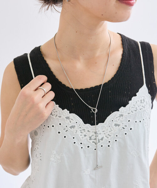 RIVE DROITE（リヴドロワ）の「【R.good(アールドットグッド)】スネークチェーンHOOKネックレス（ネックレス・レディース・シルバー/ゴールド・FREE）」の3枚目の写真
