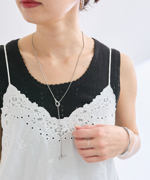 RIVE DROITE（リヴドロワ）の「【R.good(アールドットグッド)】スネークチェーンHOOKネックレス（ネックレス・レディース・シルバー/ゴールド・FREE）」の4枚目の写真