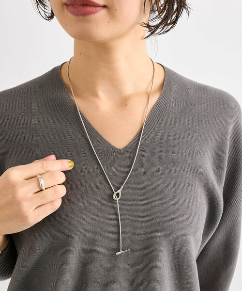 RIVE DROITE（リヴドロワ）の「【R.good(アールドットグッド)】スネークチェーンHOOKネックレス（ネックレス・レディース・シルバー/ゴールド・FREE）」の7枚目の写真