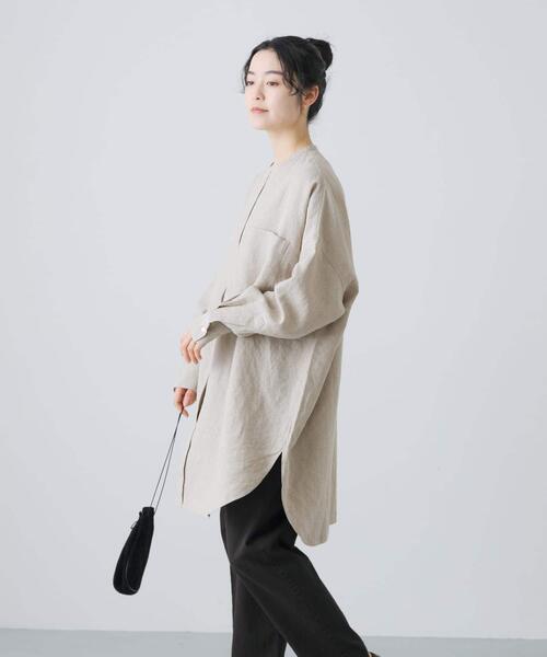 かぐれ（カグレ）の「リネンチュニックシャツ（シャツ/ブラウス）」 - WEAR