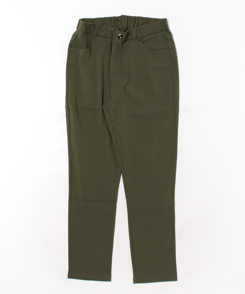BELLUNA PLUS(ベルーナ)の「チノ見えストレッチ素材スリムパンツ68丈(その他パンツ・レディース・カーキ/ブラック/ベージュ/ネイビー・SMALL/X-LARGE/LARGE/MEDIUM)」の4枚目の写真