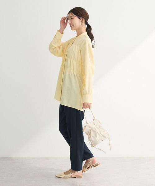 Green　Parks（グリーンパークス）の「andmikka.3WAYタックドロストショルダー（ショルダーバッグ・レディース・シルバー/アイボリー/イエロー/ブラック・FREE）」の9枚目の写真