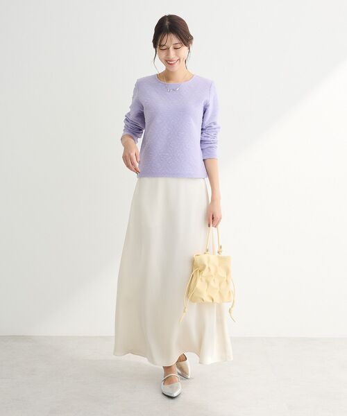 Green　Parks（グリーンパークス）の「andmikka.3WAYタックドロストショルダー（ショルダーバッグ・レディース・シルバー/アイボリー/イエロー/ブラック・FREE）」の10枚目の写真