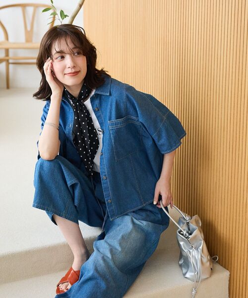 Green　Parks（グリーンパークス）の「andmikka.3WAYタックドロストショルダー（ショルダーバッグ・レディース・シルバー/アイボリー/イエロー/ブラック・FREE）」の20枚目の写真