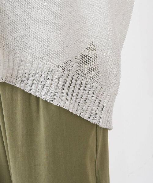 Jena espace merveilleux（ジェナ　エスパスメルヴェイユ）の「ペーパーヤーンカーディガン（カーディガン/ボレロ・レディース・ブラウン/ブルー系その他/オフホワイト・FREE）」の15枚目の写真