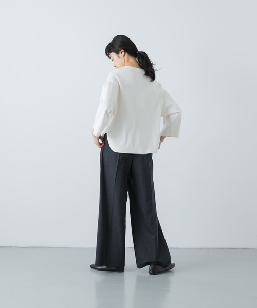 かぐれ（カグレ）の「サマーウール2タックイージーパンツ（その他パンツ・レディース・チャコールグレー/ライトグレー・FREE）」の18枚目の写真