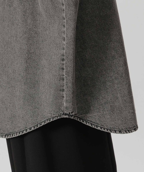 LAKOLE（ラコレ）の「ケミカルウォッシュシャツ半袖 / 321921（シャツ/ブラウス・レディース・ライトブルー/ブラック・FREE）」の21枚目の写真