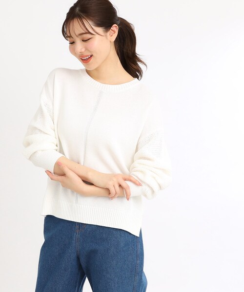 セール】【夏SALE／E‐QUALITY／手洗い可】ドライタッチニット