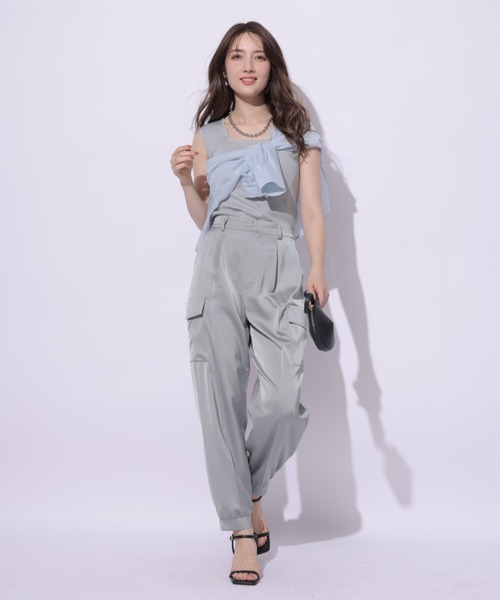 アプワイザーリッシェ　リラクシーサテンワークパンツ リラクシーサテンワークパンツ（その他パンツ）｜Apuweiser-riche