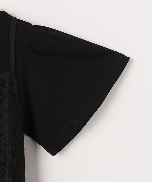 green label relaxing(グリーンレーベルリラクシング)の「レースキャミワンピース+Tシャツ セット / キッズ 100cm-130cm(ワンピース・キッズ・オフホワイト/ブラック・110cm/130cm/120cm/100cm)」の6枚目の写真