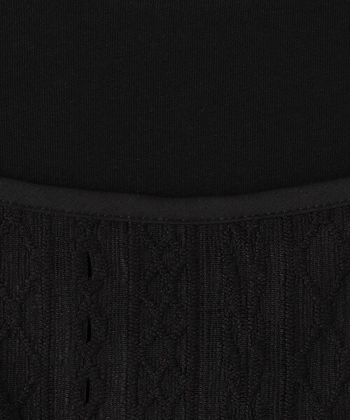 green label relaxing(グリーンレーベルリラクシング)の「レースキャミワンピース+Tシャツ セット / キッズ 100cm-130cm(ワンピース・キッズ・オフホワイト/ブラック・110cm/130cm/120cm/100cm)」の8枚目の写真