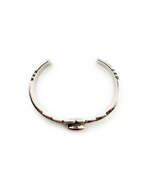 Indian Jewelry(インディアンジュエリー)の「THEATER シアター リーフデザインコーラルバングル Made in USA(バングル/リストバンド・メンズ・シルバー・FREE)」の5枚目の写真