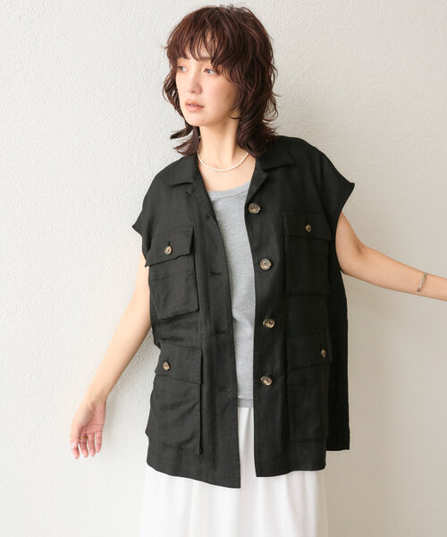 RIVE DROITE（リヴドロワ）の「【コーデのポイントに】ラメリブタンクトップ（タンクトップ・レディース・ブラック/グレー/ライトベージュ・FREE）」の20枚目の写真